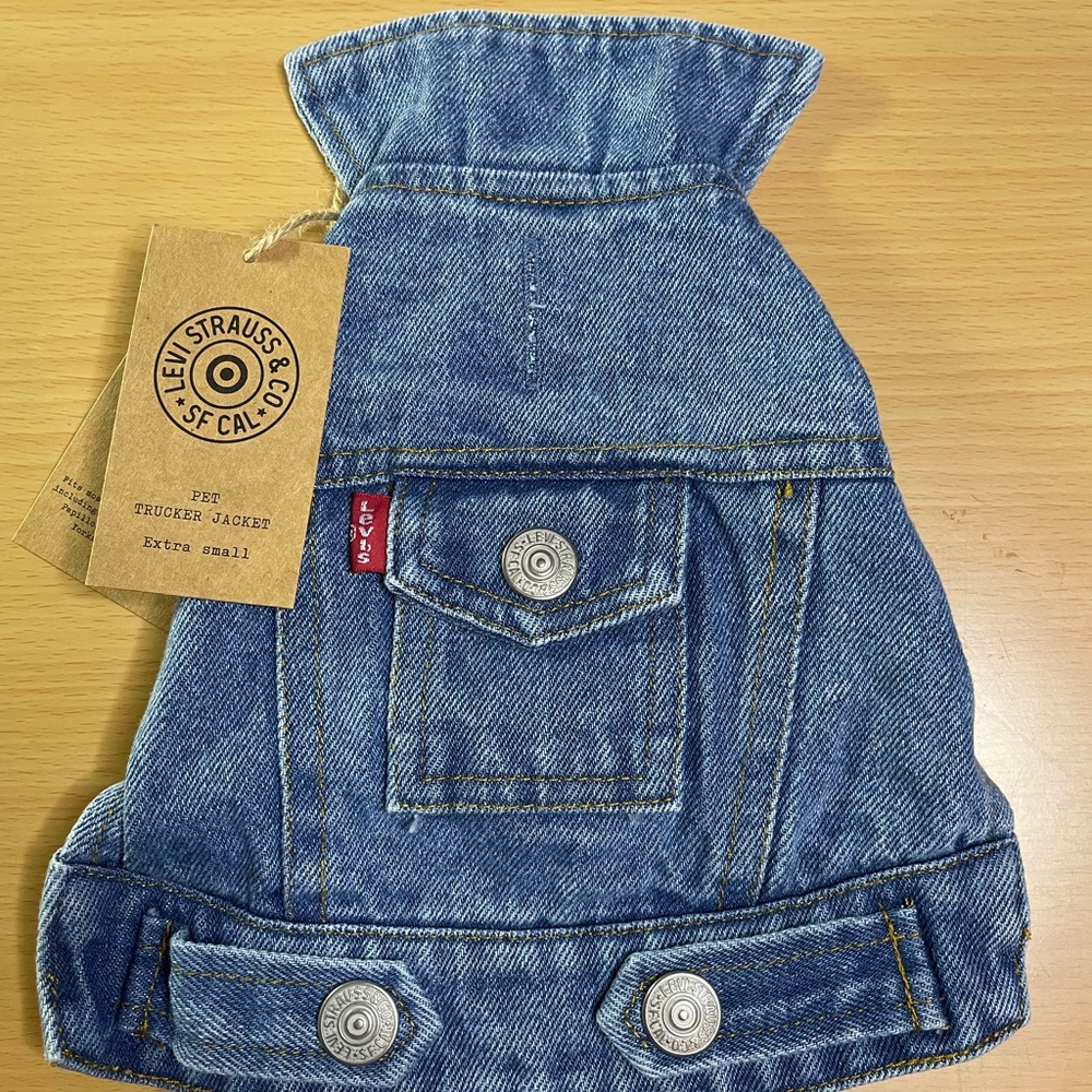 Levi Strauss & Co SF Cal Pet Trucker Jean Jacket Extra Small